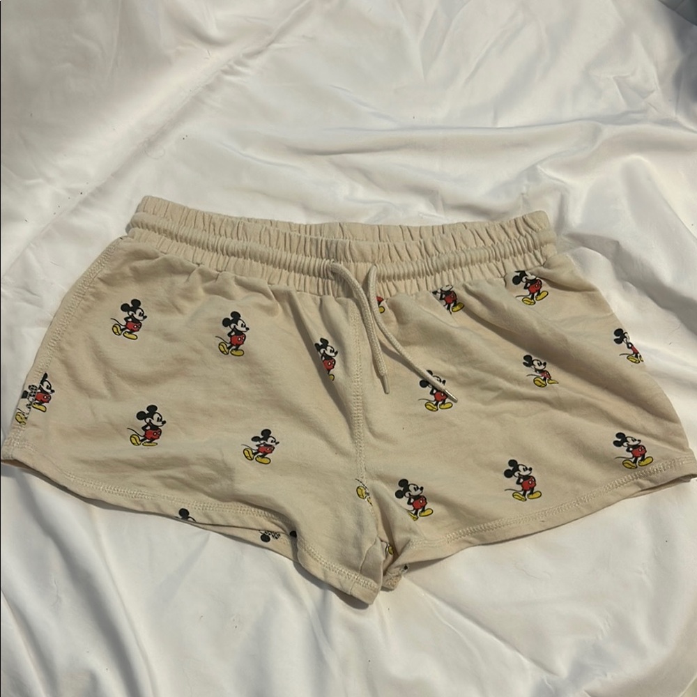 Disney Women's Tan Mickey Mouse Shorts